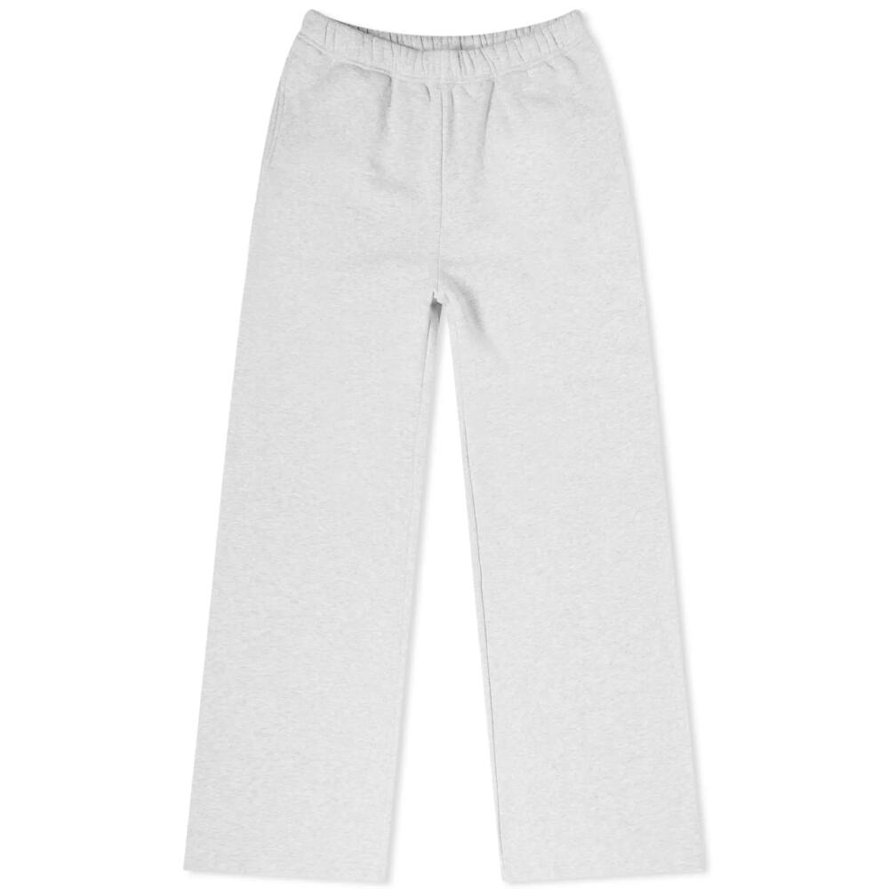 Good American Women's Brushed Fleece Wide Leg Sweat Pants in Grey Cover