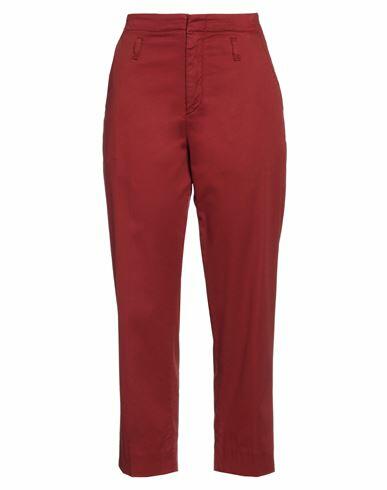 Haikure Woman Pants Burgundy Cotton, Lycra, Elastane Cover