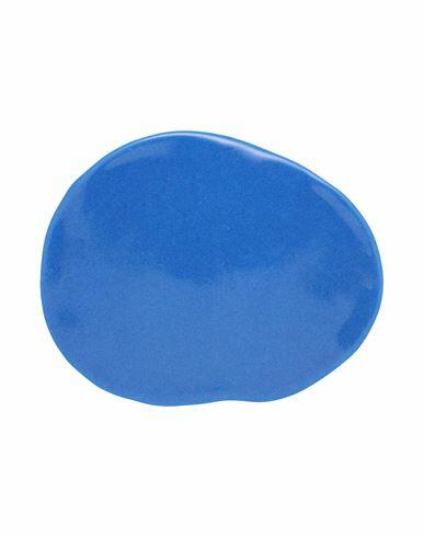 Maison Margiela Woman Brooch Blue Plastic, Steel Cover