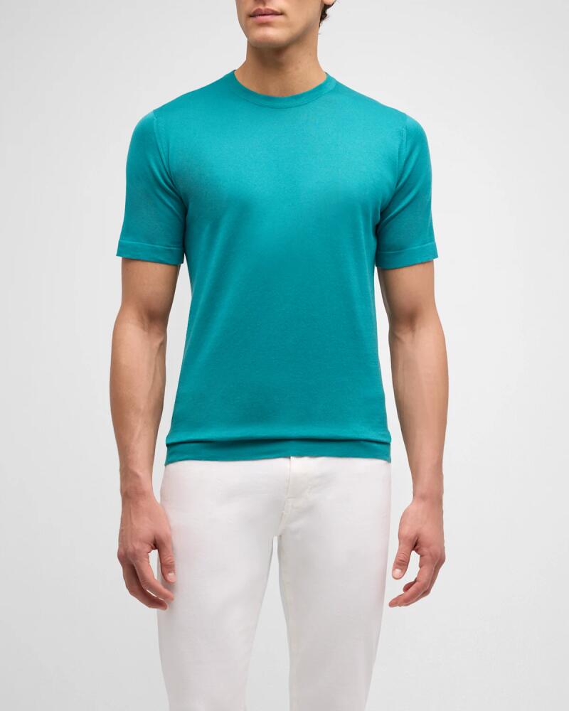 John Smedley Men's Lorca Sea Island Cotton T-Shirt Cover