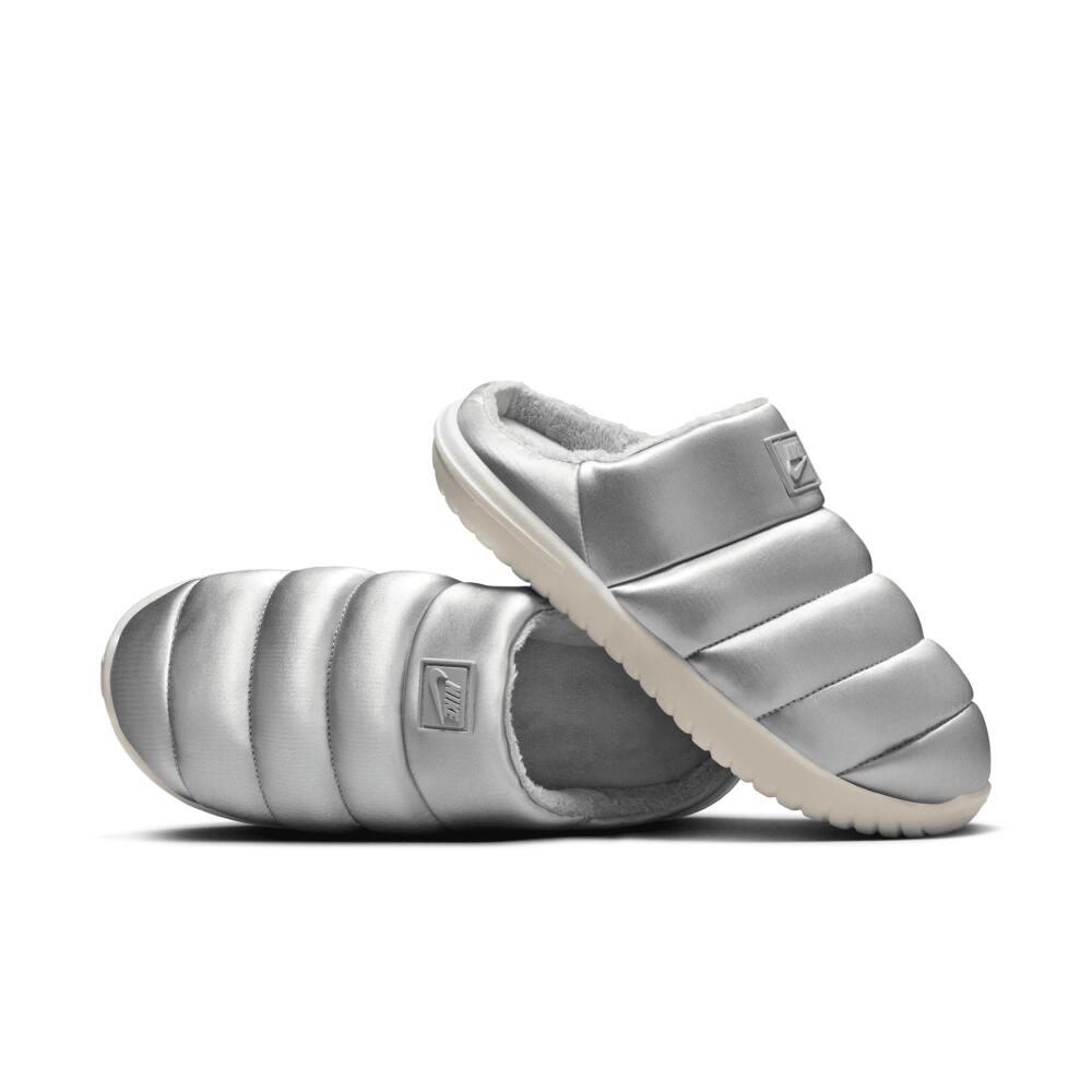 Nike Women's Burrow SE Slippers in Grey Cover