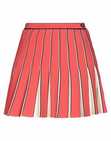 Off-white Woman Mini skirt Coral Viscose, Polyester Cover