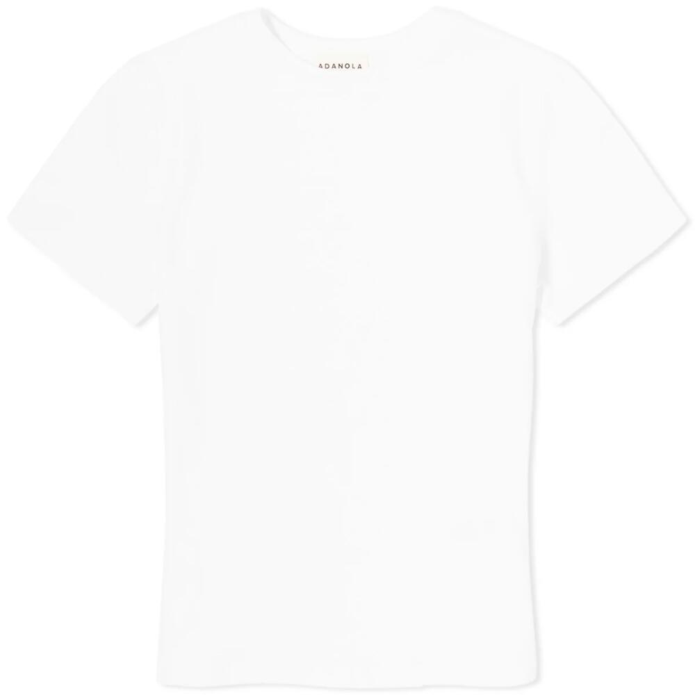 Adanola Women's Short Sleeve Top in White Cover