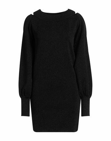 Circus Hotel Woman Mini dress Black Viscose, Polyamide Cover