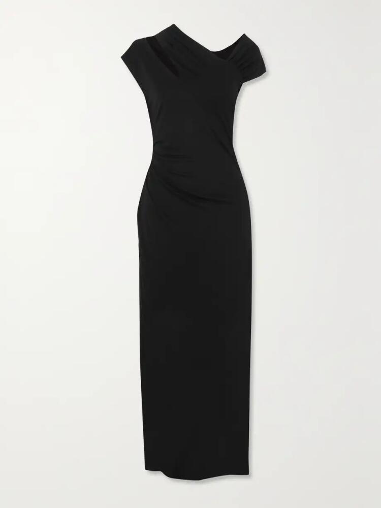 Helmut Lang - Scala Cutout Jersey Maxi Dress - Black Cover