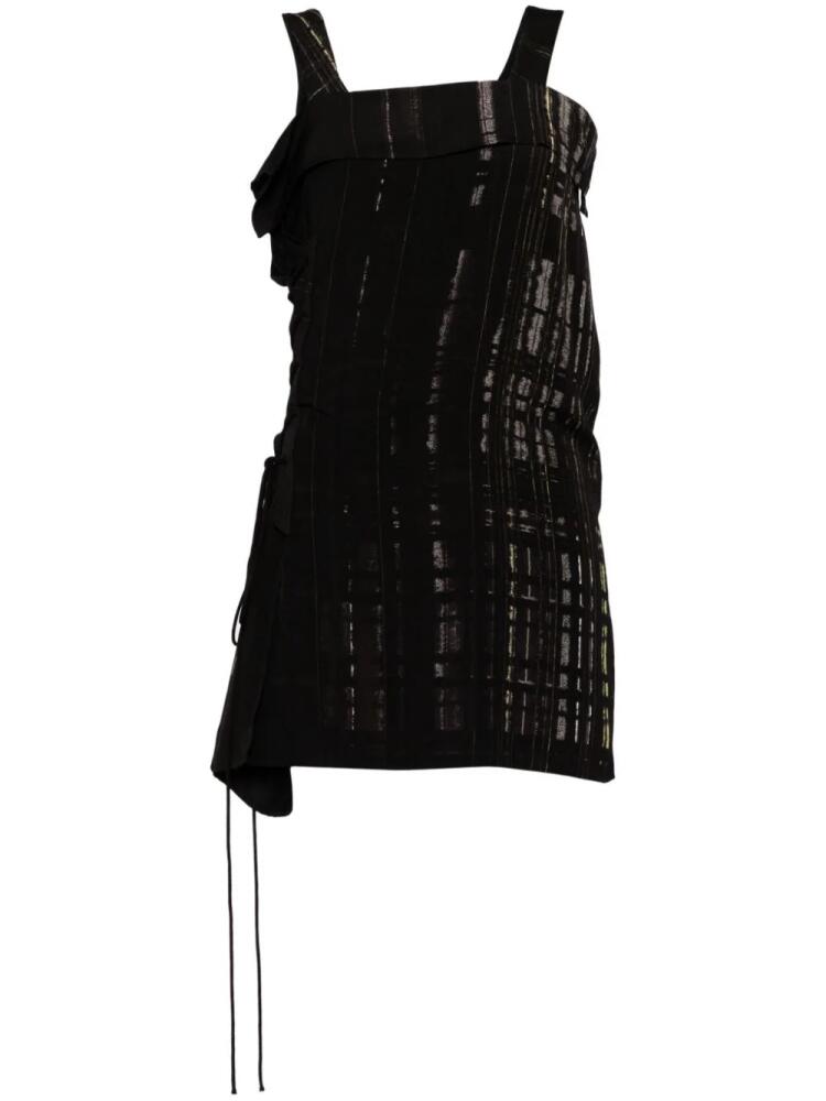 Y's lace-up mini dress - Black Cover