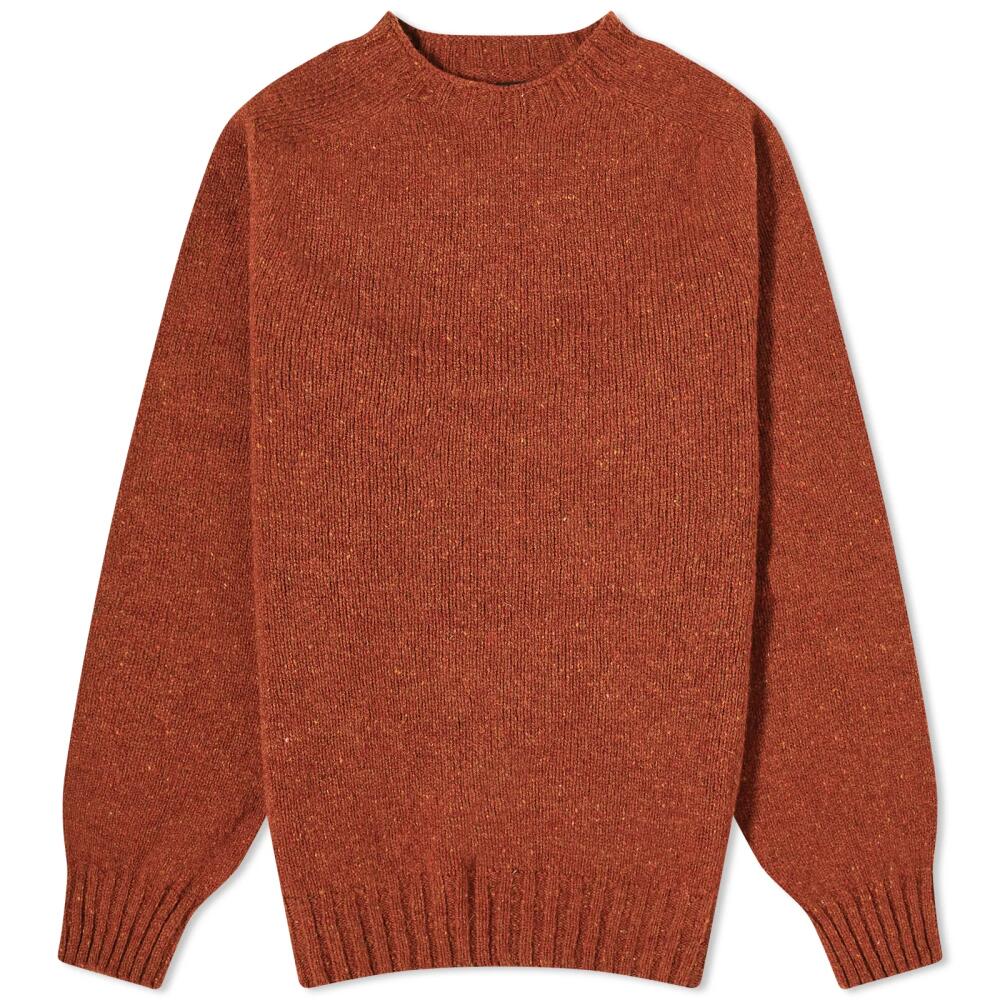 Howlin by Morrison Men's Howlin' Terry Donegal Crew Knit in Rustic Cover