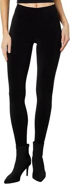 Norma Kamali Leggings w/ Footie w/o Waistband (Black) Women's Dress Pants Cover