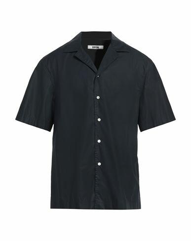 Grifoni Man Shirt Midnight blue Cotton Cover