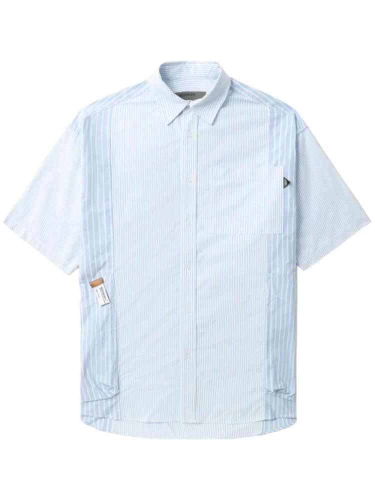 Musium Div. striped cotton shirt - Blue Cover