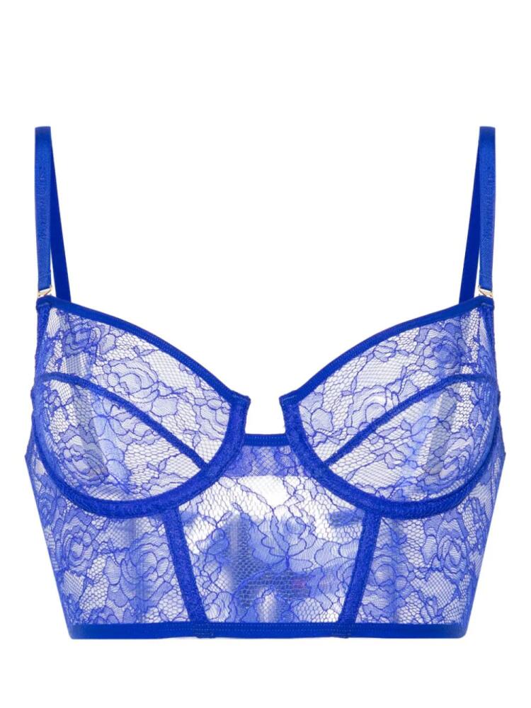 Maison Close half-cup bra - Blue Cover