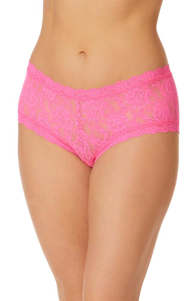 Hanky Panky Signature Lace Boyshorts in Fiep-Fiesta Pink Cover