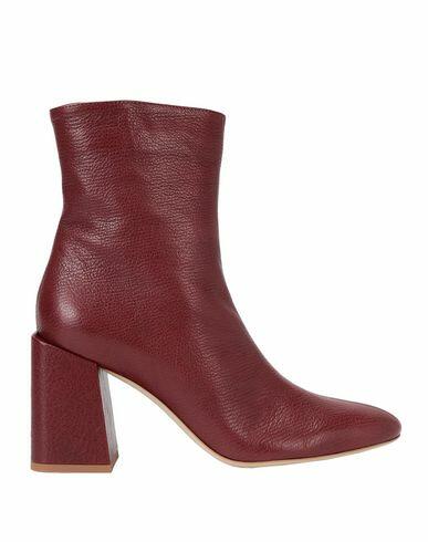 Furla Furla Block Ankle Boot T.80 Woman Ankle boots Burgundy Soft Leather Cover