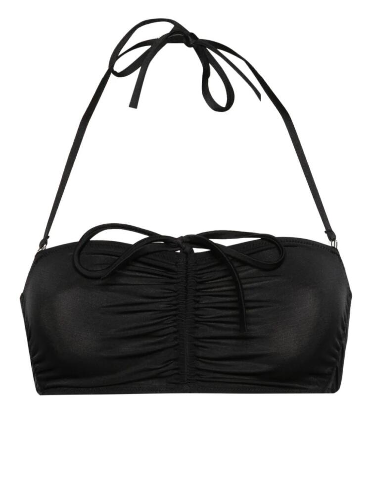 DSQUARED2 gathered-detail bikini top - Black Cover