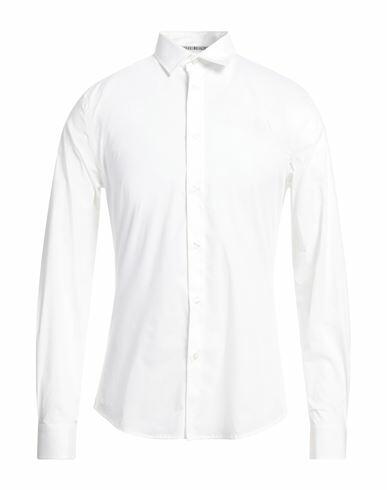 Bikkembergs Man Shirt White Size 15 ½ Cotton, Elastane, Polyester Cover