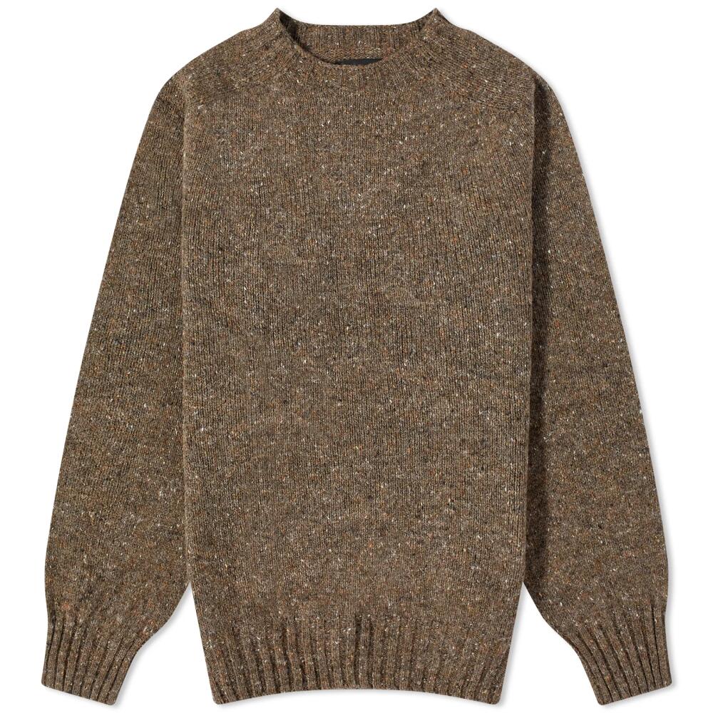 Howlin by Morrison Men's Howlin' Terry Donegal Crew Knit in Brownie Cover