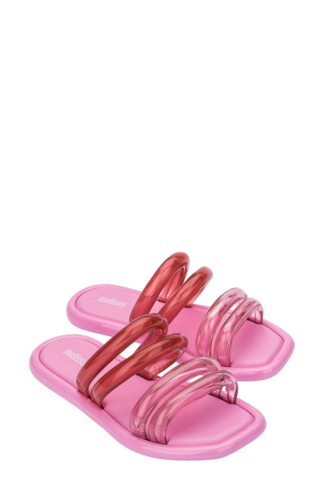 Melissa Airbubble Slide Sandal in Pink Cover