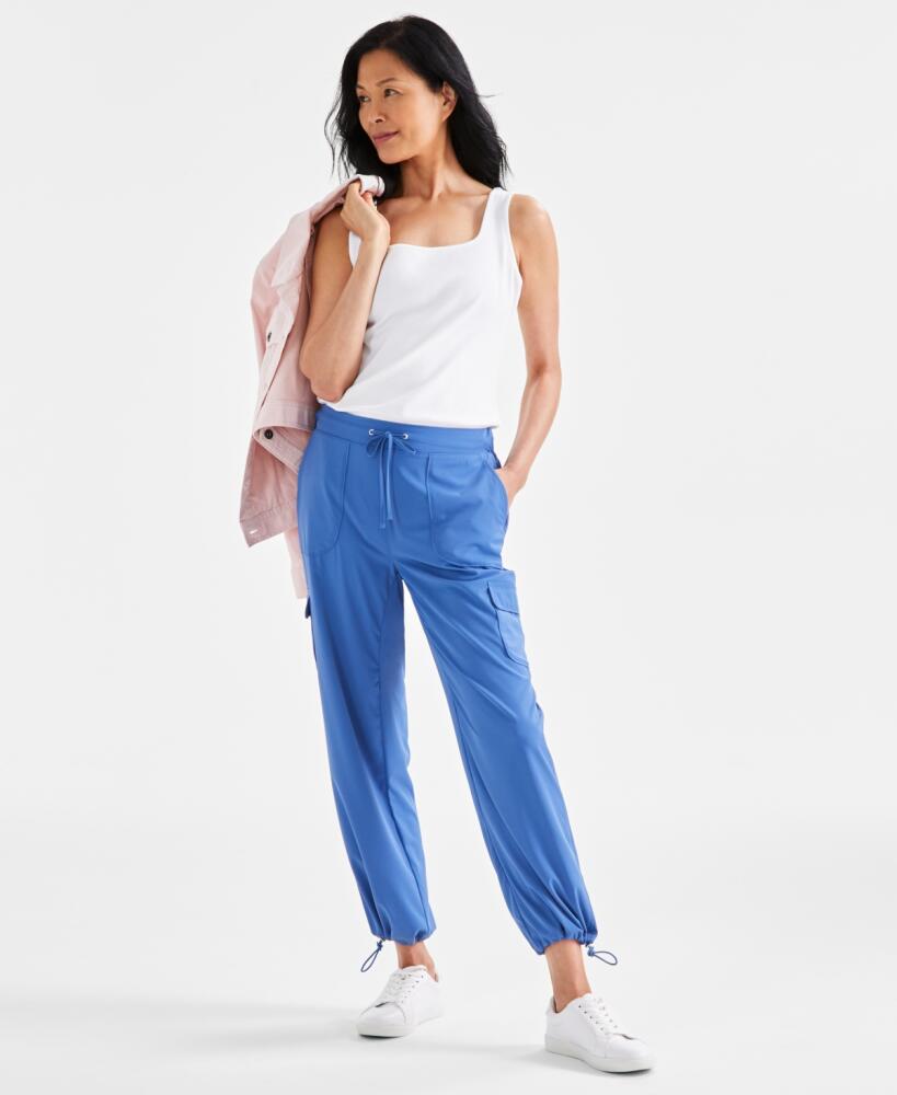 Style & Co Women's Cropped Utility Cargo Pants, Created for Macy's - Riverview Cover