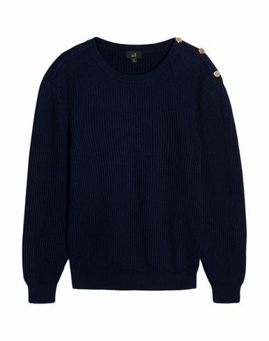 Dunhill Man Sweater Midnight blue Cotton Cover