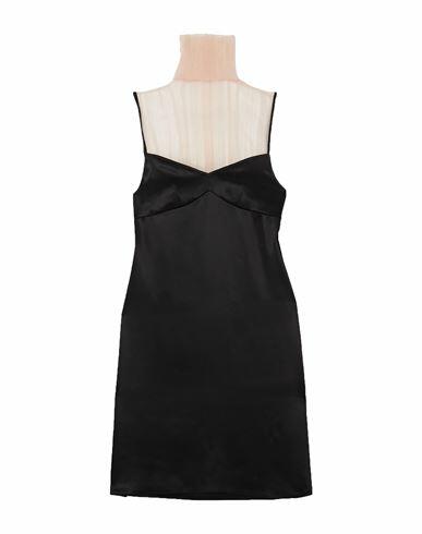 Gauchere. Woman Midi dress Black Acetate, Viscose, Polyester Cover