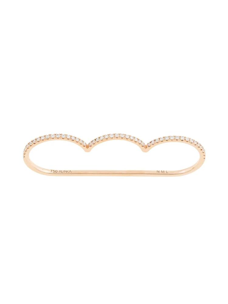 ALINKA 18kt rose gold CLOUD SUPERFINE diamond ring Cover