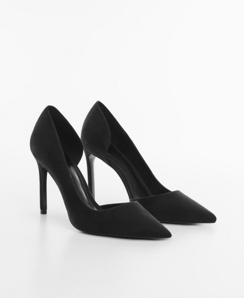 Mango Women's Asymmetrical Heeled Shoes - Black Cover