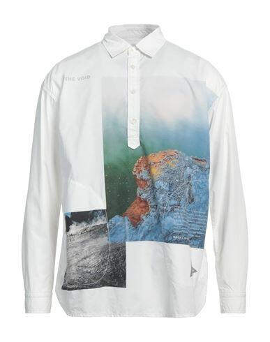 And Wander Man Shirt White Cotton, Nylon Cover