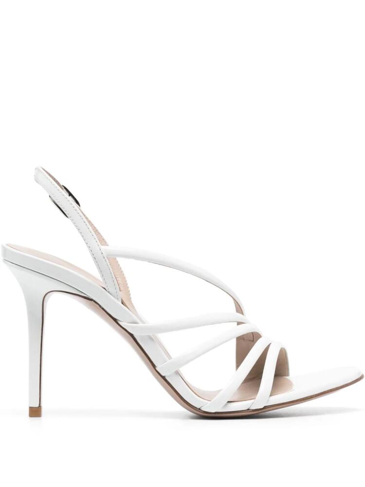 Le Silla Scarlet 105mm leather sandals - White Cover