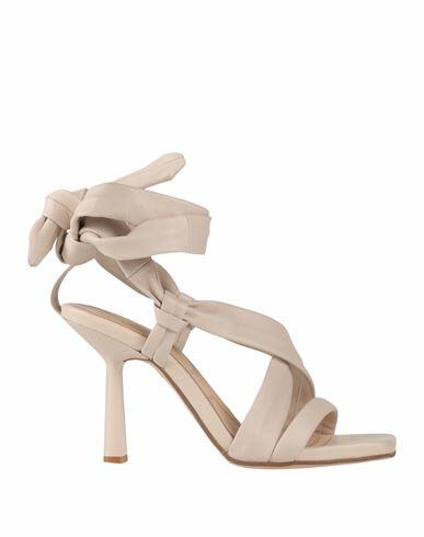 Elvio Zanon Woman Sandals Beige Soft Leather Cover