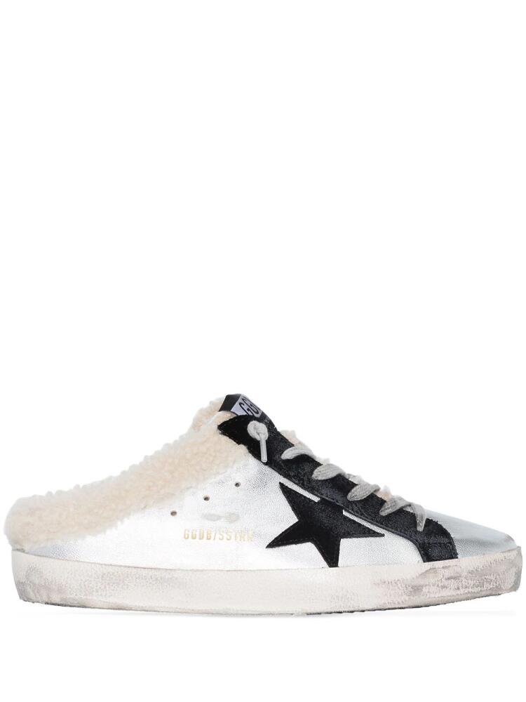 Golden Goose Super-Star Sabot slip-on sneakers - Silver Cover