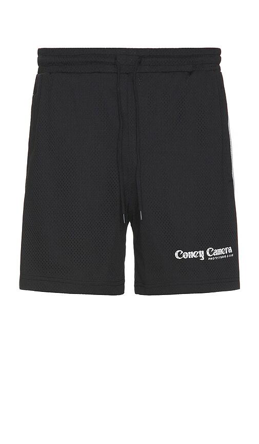 Coney Island Picnic Camera 5.5 Mesh Short in Black Cover