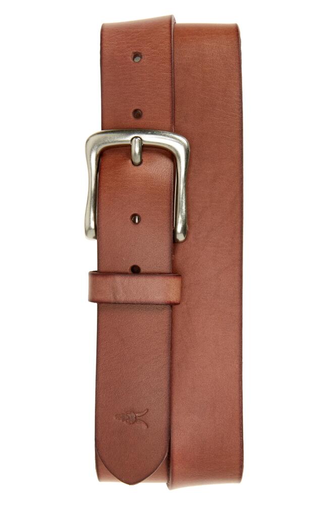 AllSaints Western Leather Belt in Tan/Dull Nickel Cover