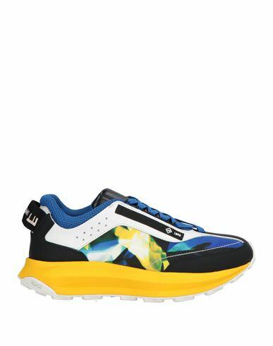 Dunhill Man Sneakers Yellow Soft Leather, Textile fibers Cover