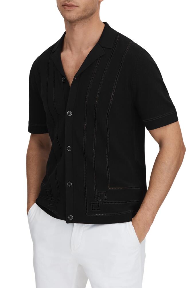 Reiss Hartwood Short Sleeve Sweater in Black Cover