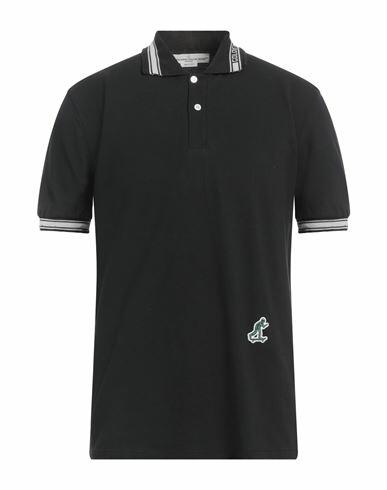 Golden Goose Man Polo shirt Black Cotton Cover