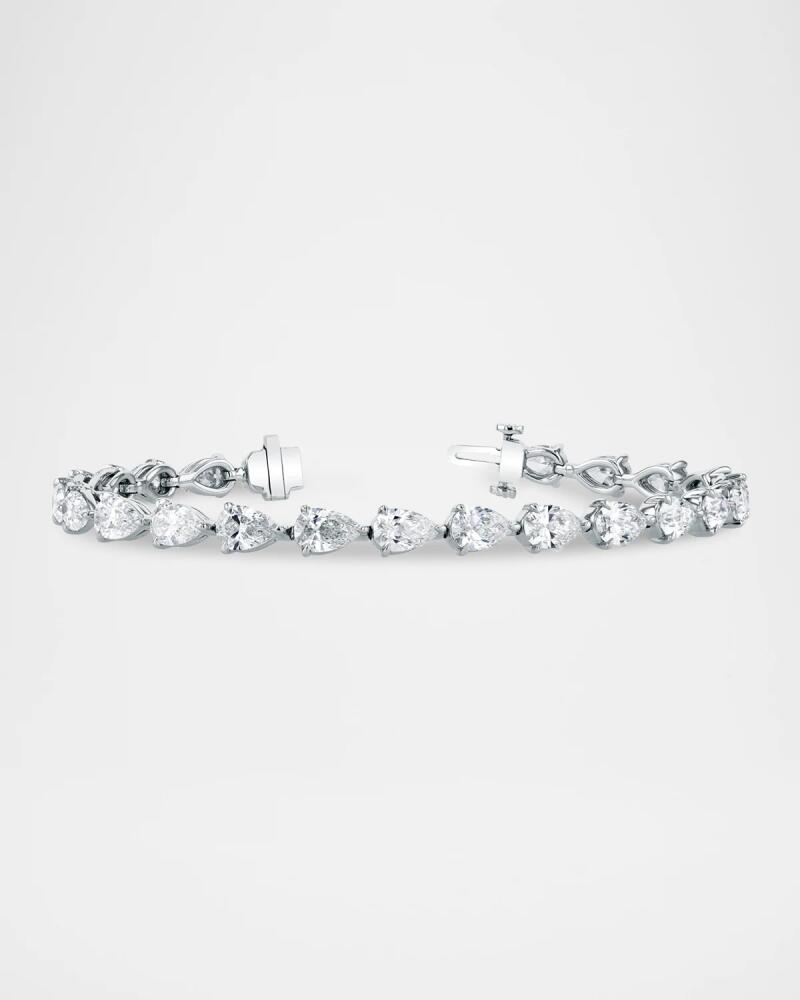 Neiman Marcus Diamonds x Danielle Klein Platinum East-West Pear Diamond Bracelet, 7"L, 13.50tcw Cover