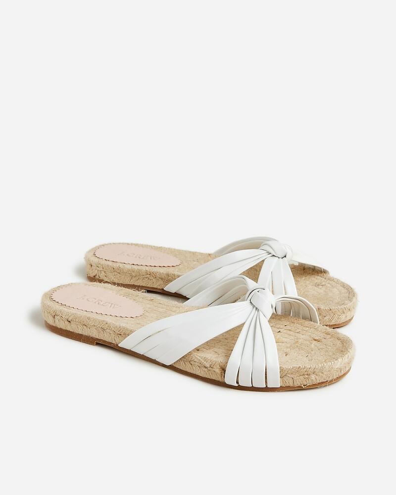 J.Crew Made-in-Spain knotted espadrille slides Cover