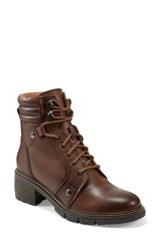 Earth Judie Combat Boot in Brown Cover