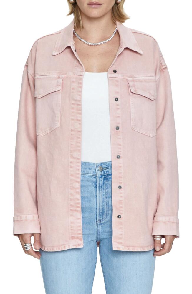 Pistola Mandy Oversize Shirt Jacket in Mellow Rose Snow Cover