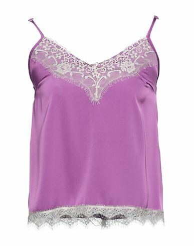 Berna Woman Top Purple Polyester Cover