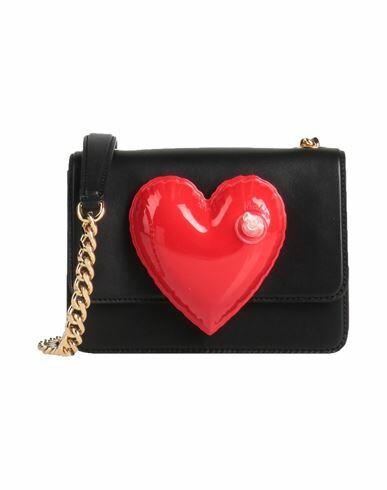 Moschino Woman Cross-body bag Black Leather Cover