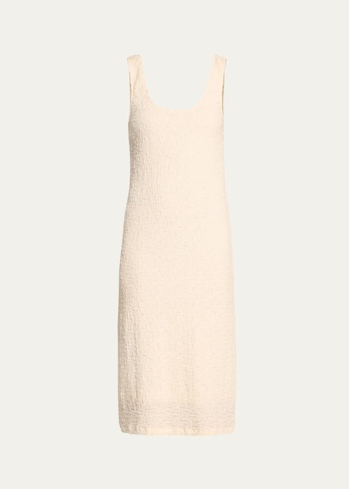 Vince Square-Neck Textured Midi Tank Dress Cover