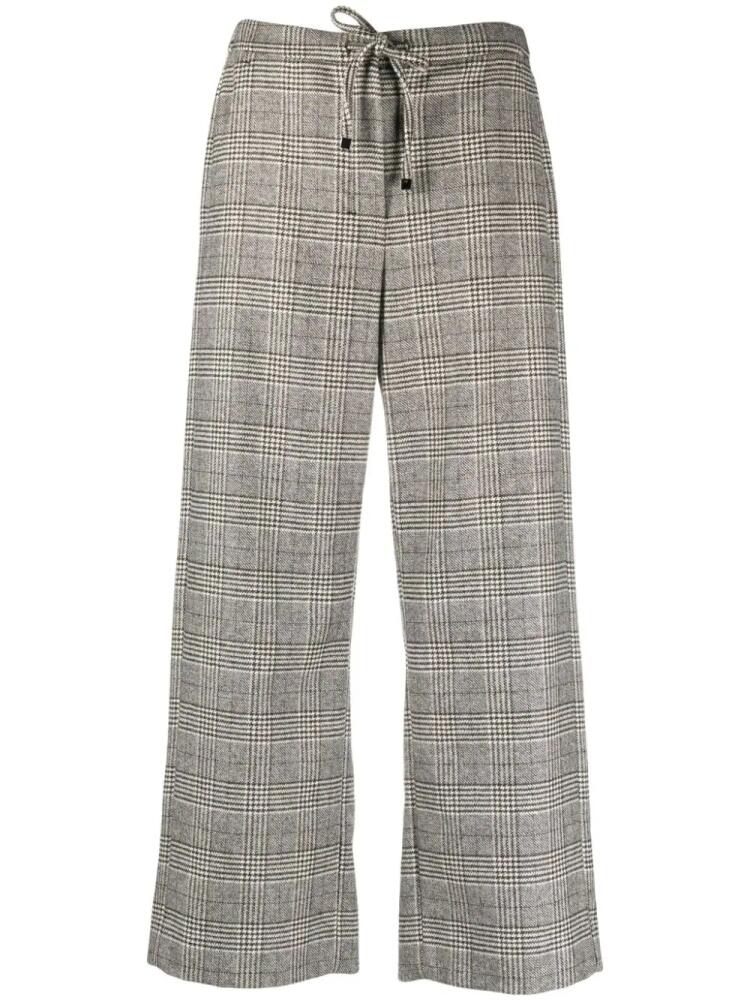 'S Max Mara houndstooth tailored cropped trousers - White Cover