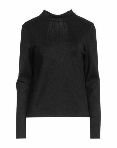 Fendi Woman Turtleneck Black Viscose, Polyamide, Metallic fiber, Elastane, Polypropylene Cover