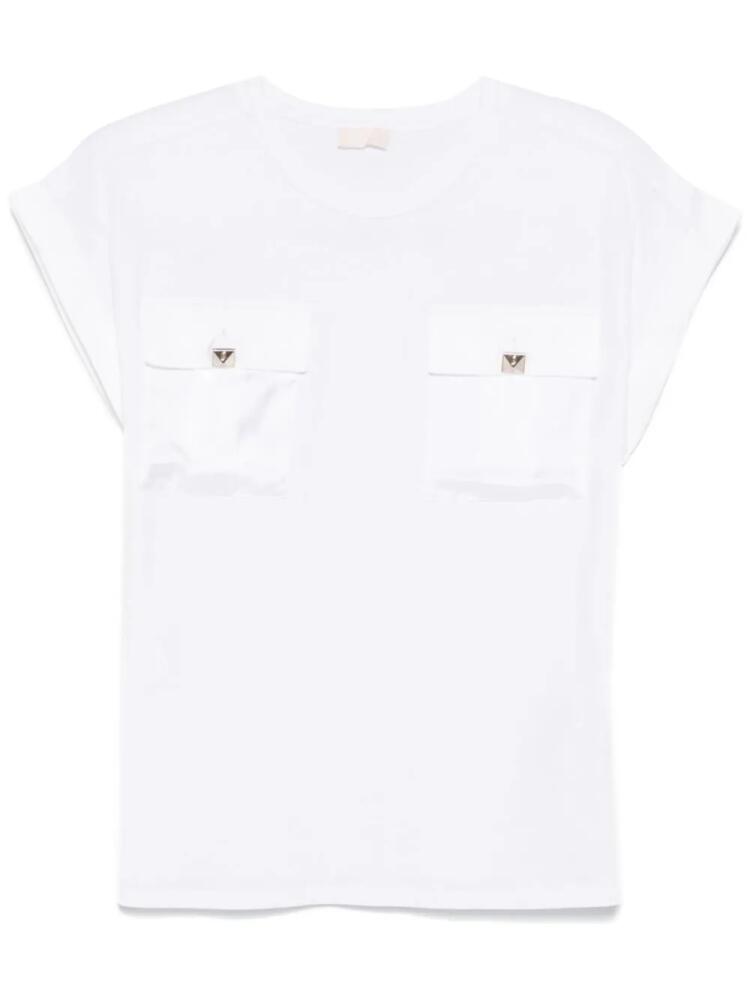 LIU JO chest-pockets T-shirt - White Cover