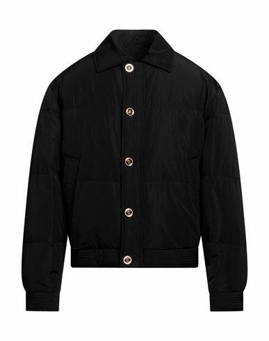 Versace Man Puffer Black Polyamide, Viscose Cover