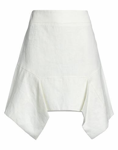 Bcbgmaxazria Woman Mini skirt Ivory Polyurethane Cover