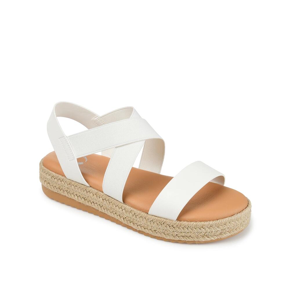 Journee Collection Caroline Espadrille Sandal | Women's | White Cover