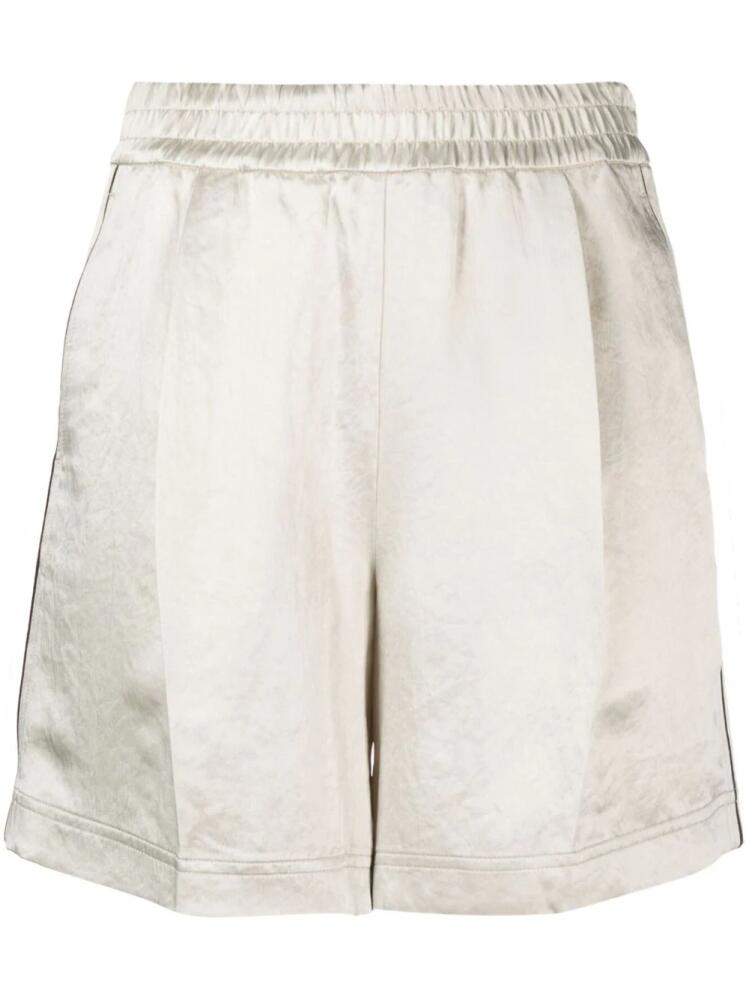 Helmut Lang satin-finish cotton shorts - Neutrals Cover