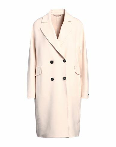 Peserico Woman Coat Light pink Virgin Wool, Cashmere Cover